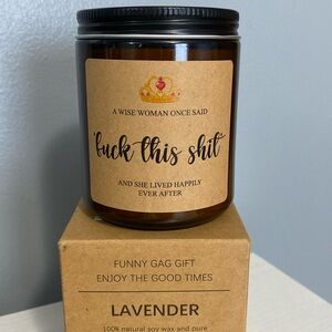 Soy Lavender candle 100% natural sou wax. A wise woman once said